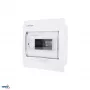 SCHELINGER A80-RDP-IP40-NPE-08P Unterputz-Verteiler IP40, 8 Module, 1 Reihe, 8N+8PE Klemmen, transparente Tür, weiß