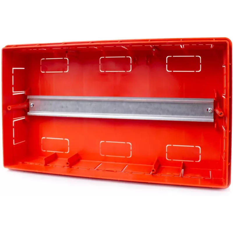 ADELID RM-PT-18P Unterputz-Verteiler 18 Module 2x9 Transparente Rauchglastür