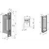 SCOT ES-S12DCN PROFI Symmetrische stromsparende elektrische Türöffnerfalle 12V DC Fail-Secure