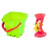 HEMAR Sandspielzeug-Set Eimer Burgmühle 9-teilig