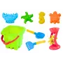HEMAR Sandspielzeug-Set Eimer Burgmühle 9-teilig
