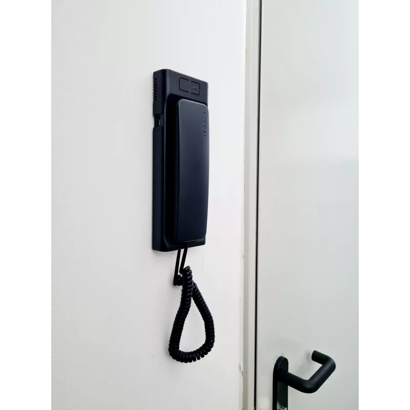 CYFRAL Baltic 5P Schwarz 4,5,6-Draht Audio-Gegensprech-Hörer