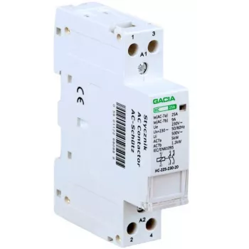 GACIA HC 2P/25A 2NO 230V Modulares Schütz 2-polig 25A 230V AC