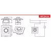 VCX WESA LC 36A LED Rotary Dimmer 200/600W Weiß