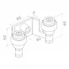 PSG 60.023 60mm Oberer Schiebetorhalter (2 Rollen)