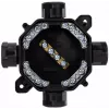 PAWBOL A.0035C Aufputz-Hermetikkasten PG16, IP67 (5x4mm²), Schwarz