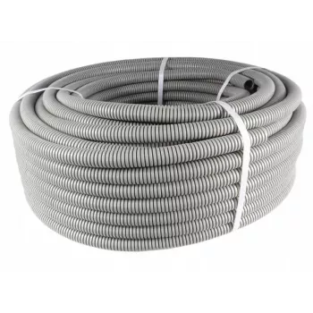 PAWBOL Wellrohr PVC 50m, 320N, Außendurchmesser 20mm / Innendurchmesser 14mm, Grau 6161A-50P