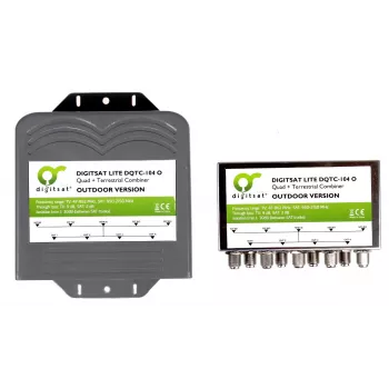 AXING SUMATOR DIGISAT QUAD+TV DQTC-104 Multiswitch 8 Satelliteneingänge 1 Terrestrischer Eingang 4 Teilnehmerausgänge