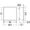 Pulsar AWO000PU Universelles Metallgehäuse, Weiß (RAL 9003), Wandmontage, 17Ah Batterieunterstützung