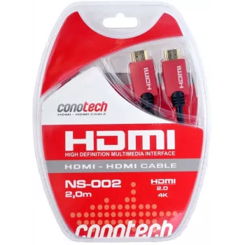 CONOTECH NS-002 HDMI 2.0 Kabel 2m 4K 60Hz HDR vergoldet