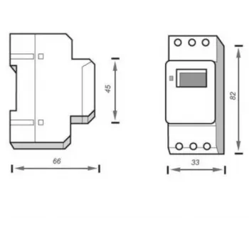 ORNO OR-PRE-414 Digitale Zeitschaltuhr, DIN-Schiene, 230V AC, 16A, 1 Kanal