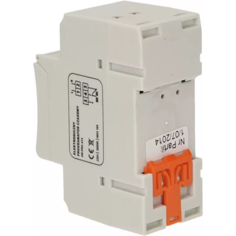 ORNO OR-PRE-414 Digitale Zeitschaltuhr, DIN-Schiene, 230V AC, 16A, 1 Kanal