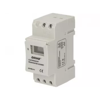 ORNO OR-PRE-414 Digitale Zeitschaltuhr, DIN-Schiene, 230V AC, 16A, 1 Kanal