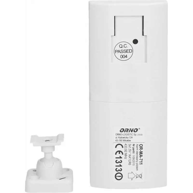 ORNO OR-MA-711 Außenalarmsirene mit eingebauter Sirene, 110 dB, 12V DC, Weiß