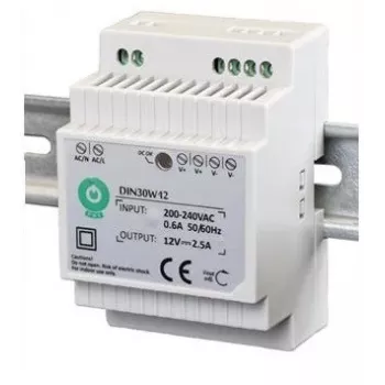 EURA DIN30W12 12V 2,5A DC DIN-Schaltnetzteil