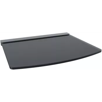Red Eagle One Glasregal - Wandmontiertes ESG-Glasregal mit Stahlhalterungen, 350x250 mm, Schwarz