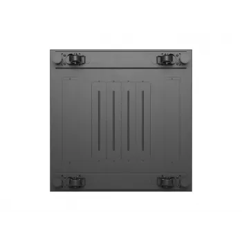 Lanberg 19 Zoll 18U 600x600 Schwarzer Standschrank mit Glastür (Flat Pack)