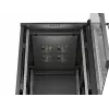 LANBERG 18U 19-Zoll Stand-Server-Rack-Schrank 600x800mm Schwarz mit gehärteter Glastür (Flat Pack)