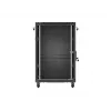 LANBERG 18U 19-Zoll Stand-Server-Rack-Schrank 600x800mm Schwarz mit gehärteter Glastür (Flat Pack)