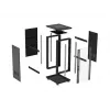 LANBERG 18U 19-Zoll Stand-Server-Rack-Schrank 600x800mm Schwarz mit gehärteter Glastür (Flat Pack)