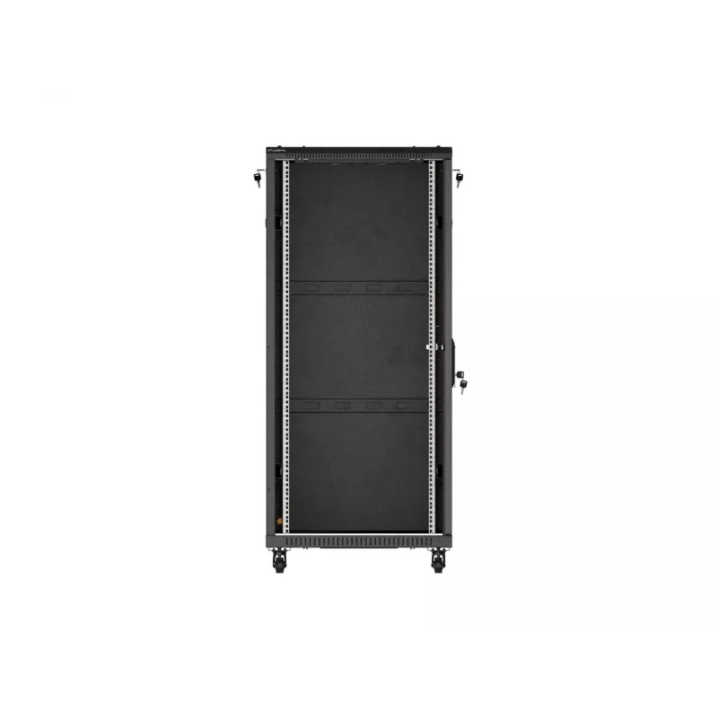LANBERG 19 inch 27U Freestanding Server Rack Cabinet 600x1000 mm Black Tempered Glass Door (Flat Pack)