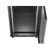 LANBERG 19 inch 27U Stand-Rack-Schrank 600x1000mm Schwarz mit perforierter Tür (Flat Pack)