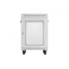 Lanberg FF01-6615-23SL Freestanding 19 Zoll Rack-Schrank 15U 600x600 Grau Perforierte Tür LCD Flat Pack