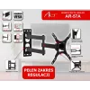 ART AR-57A Feste TV-Wandhalterung für LED/LCD 17-42 Zoll Schwarz