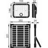 BEMKO SOLPAR Solar LED Flutlicht 10W 1500lm 3000/4000K IP65 Schwarz mit PIR-Sensor