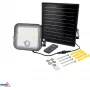 BEMKO SOLPAR Solar LED Flutlicht 10W 1500lm 3000/4000K IP65 Schwarz mit PIR-Sensor