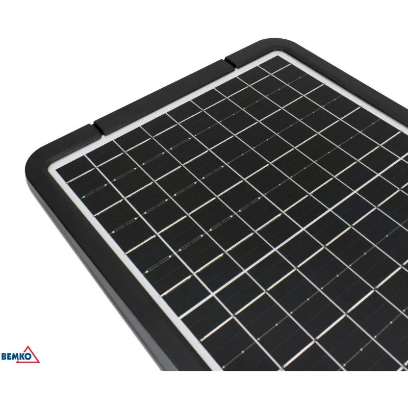 BEMKO SOLGER LED Solar-Straßenleuchte 40W 6000LM 3000/4000/6000K IP65 Schwarz mit PIR-Sensor