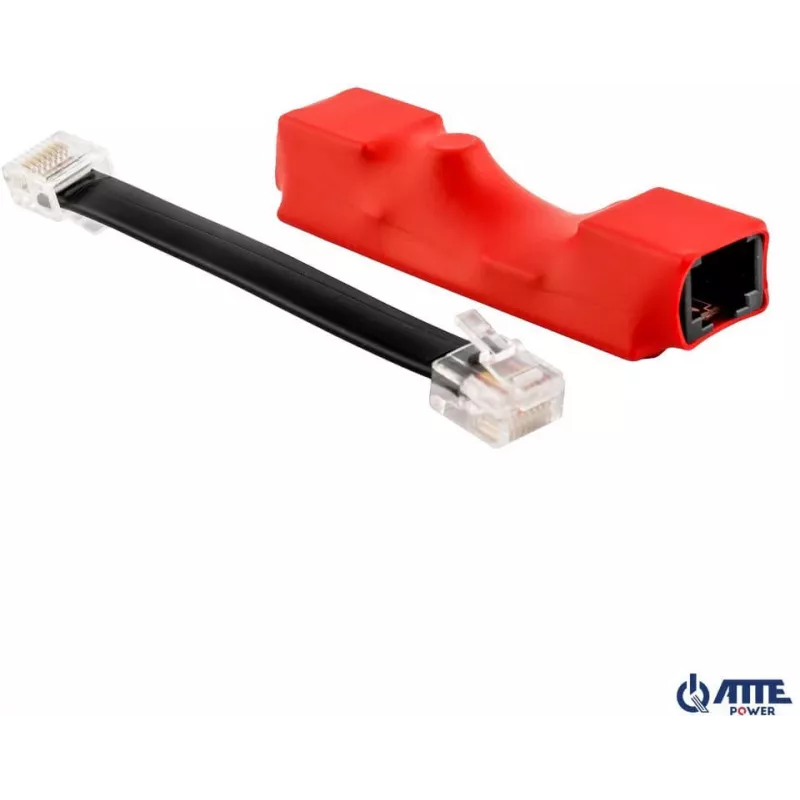 ATTE ASUC-15-480-HS Passiver PoE-Adapter, Eingang 10-30V DC, Ausgang 48V DC 15W, 0,31A, RJ45, wandmontierbar, schwarz
