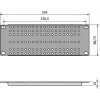 ATTE ADD-RACK10-2U1 10-Zoll 2U Rack-Montageadapter mit geraden Löchern, schwarz