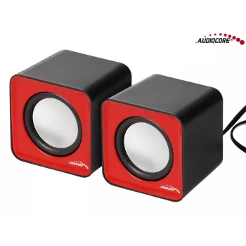 AUDIOCORE AC870R 6W USB 2.0 Stereo Lautsprecher Schwarz