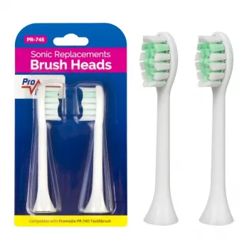 Ersatzbürstenset Promedix PR-745 W Weiß (4er-Pack)