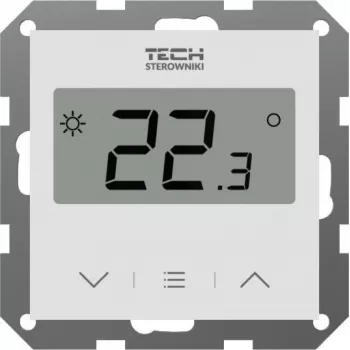 Tech Sterowniki F-12B Kabelgebundener Raumthermostat Weiß