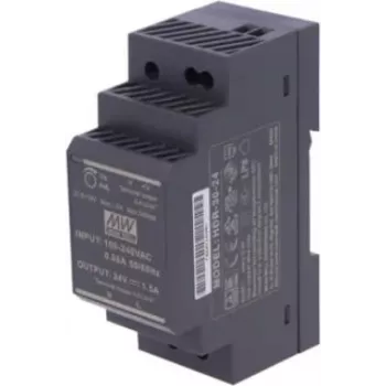 Tech Sterowniki ZS-24/30 DIN Rail Netzteil 24V DC 30W Schwarz