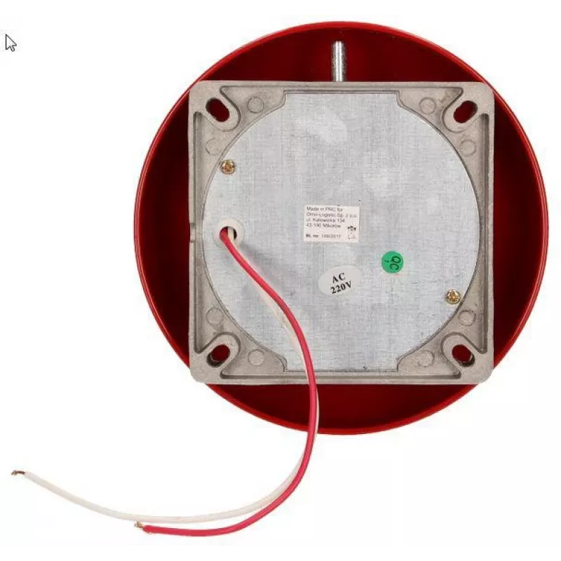 ORNO OR-DP-ML-131 Schulklingel 230V AC 85dB Rot Stahl