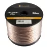 Libox Lautsprecherkabel 2x2,50 mm² LB0009-50 Audiokabel 50 m transparent