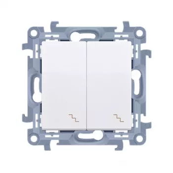 KONTAKT SIMON 10 Module Universal-Schalter Weiß 2x Schraubklemmen 10AX 250V