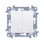 KONTAKT SIMON 10 Module Universal-Schalter Weiß 2x Schraubklemmen 10AX 250V