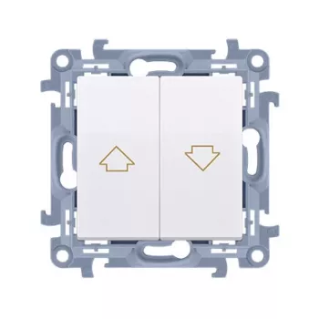 KONTAKT SIMON 10 Module Weißer Jalousie-Steuertaster Pfeil Schraubklemmen 10A 250V