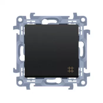 KONTAKT SIMON 10 Module Matt Schwarz Zwischenwechselschalter Schraubklemmen 10AX 250V