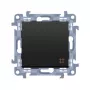 KONTAKT SIMON 10 Module Matt Schwarz Zwischenwechselschalter Schraubklemmen 10AX 250V