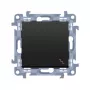 Kontakt Simon 10 Universalschaltermechanismus 1-Modul Matt Schwarz 10AX 250V Selbstklemmend
