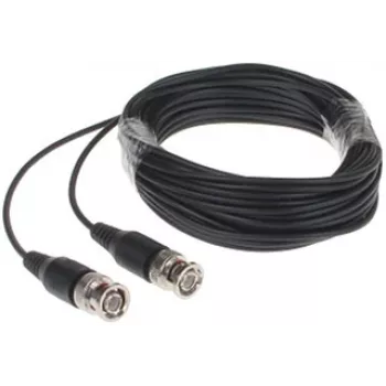 DELTA CROSS-BNC/10M BNC Male auf BNC Male Koaxialkabel 10m RG59 75 Ohm Schwarz