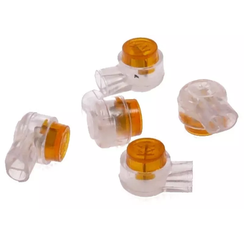 DELTA UY2-4CI/100 Schneidklemmverbinder (IDC) 2-Leiter 100er-Pack Gelb
