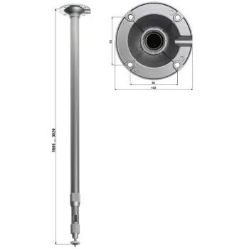 DELTA Teleskop-Deckenhalterung für Kamera BR-150X300
