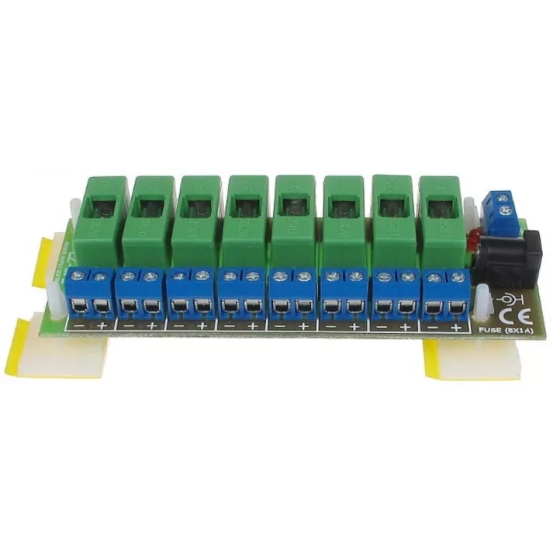 DELTA LZ-8/E Stromverteilungseinheit, 8 Ausgänge, 10-30V DC, 8A, Schraubklemme