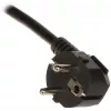DELTA PD-6/R-2P Überspannungsschutz-Steckdosenleiste 6 Steckdosen 2m Kabel Schwarz